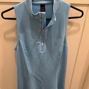 Greyson Sky Blue Zip-Up Top